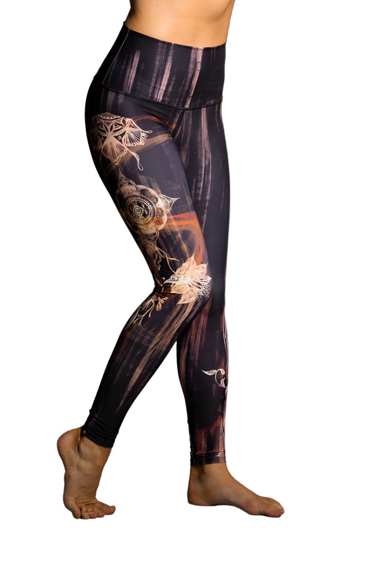 Onzie Hot Yoga High Rise Legging 276 - Henna - Front View