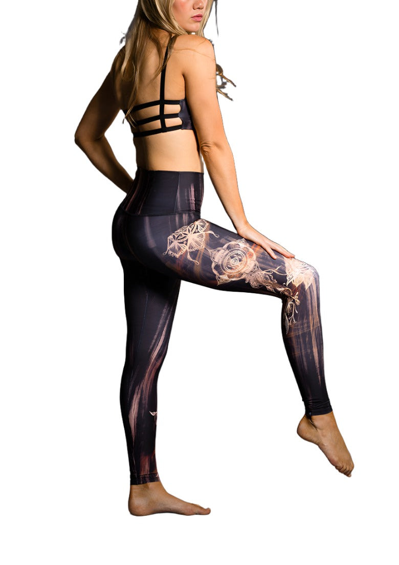 Onzie Hot Yoga High Rise Legging 276 - Henna - Side View
