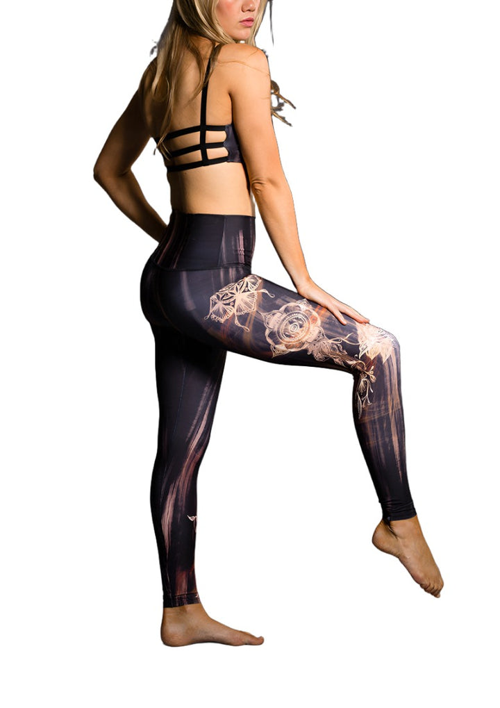 Onzie Hot Yoga High Rise Legging 276 - Henna - Side View