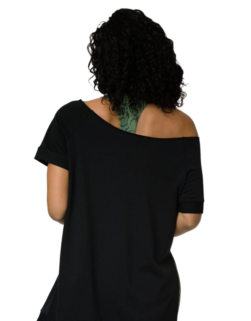 Onzie Flow Yoga Split Sweatshirt 3745 - Black - Back View