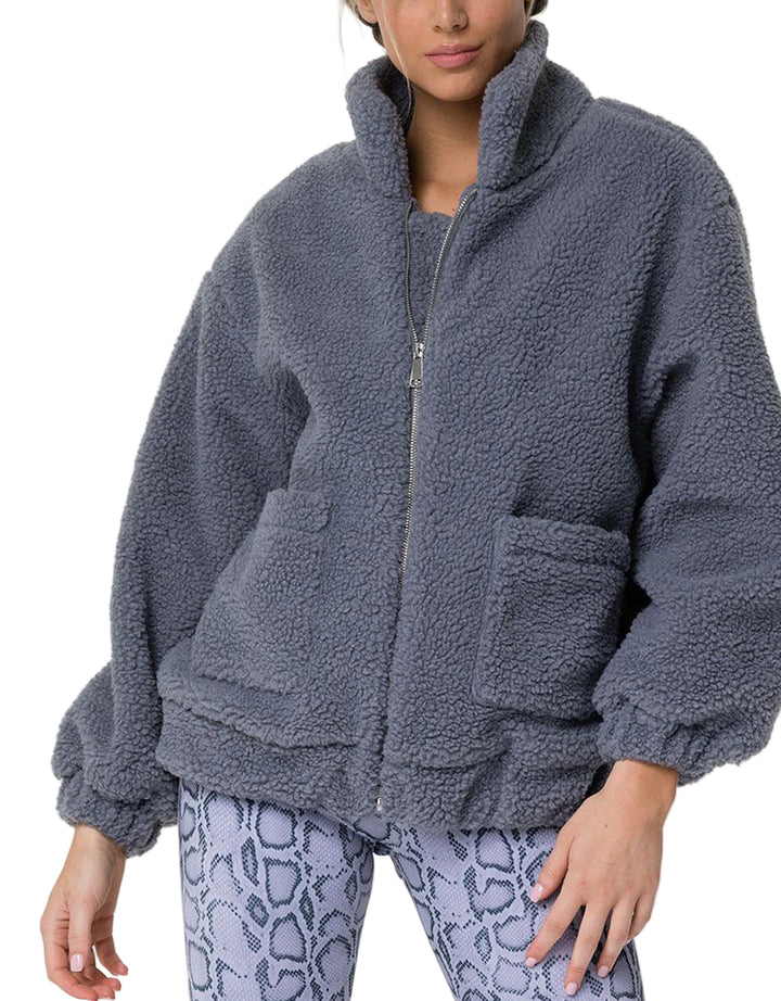 Onzie Teddy Jacket - Jean - Front View