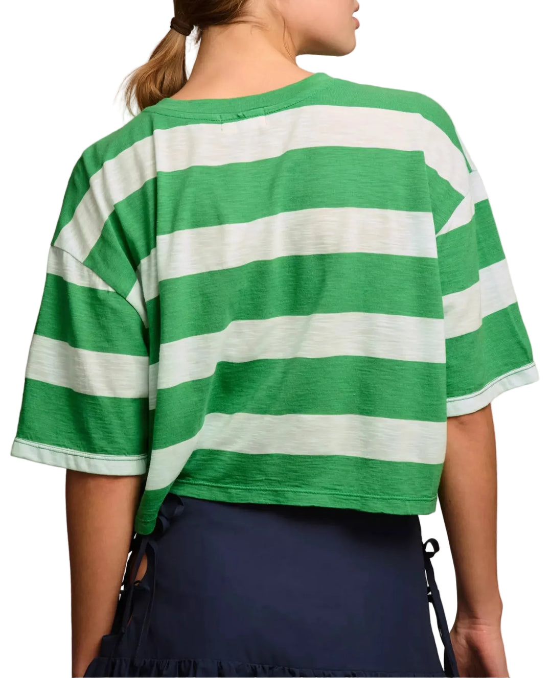 TLA Crop Stripe Tee