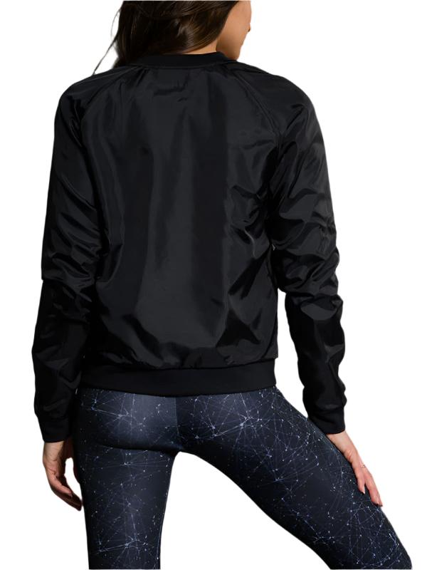 Onzie Flow Bomber Jacket 615 - Black - Back View