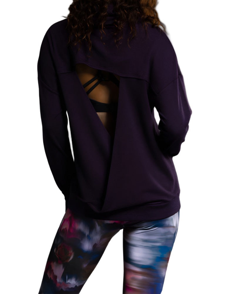 Onzie Hot Yoga Braid Back Top 3076 - Dhalia - Back View