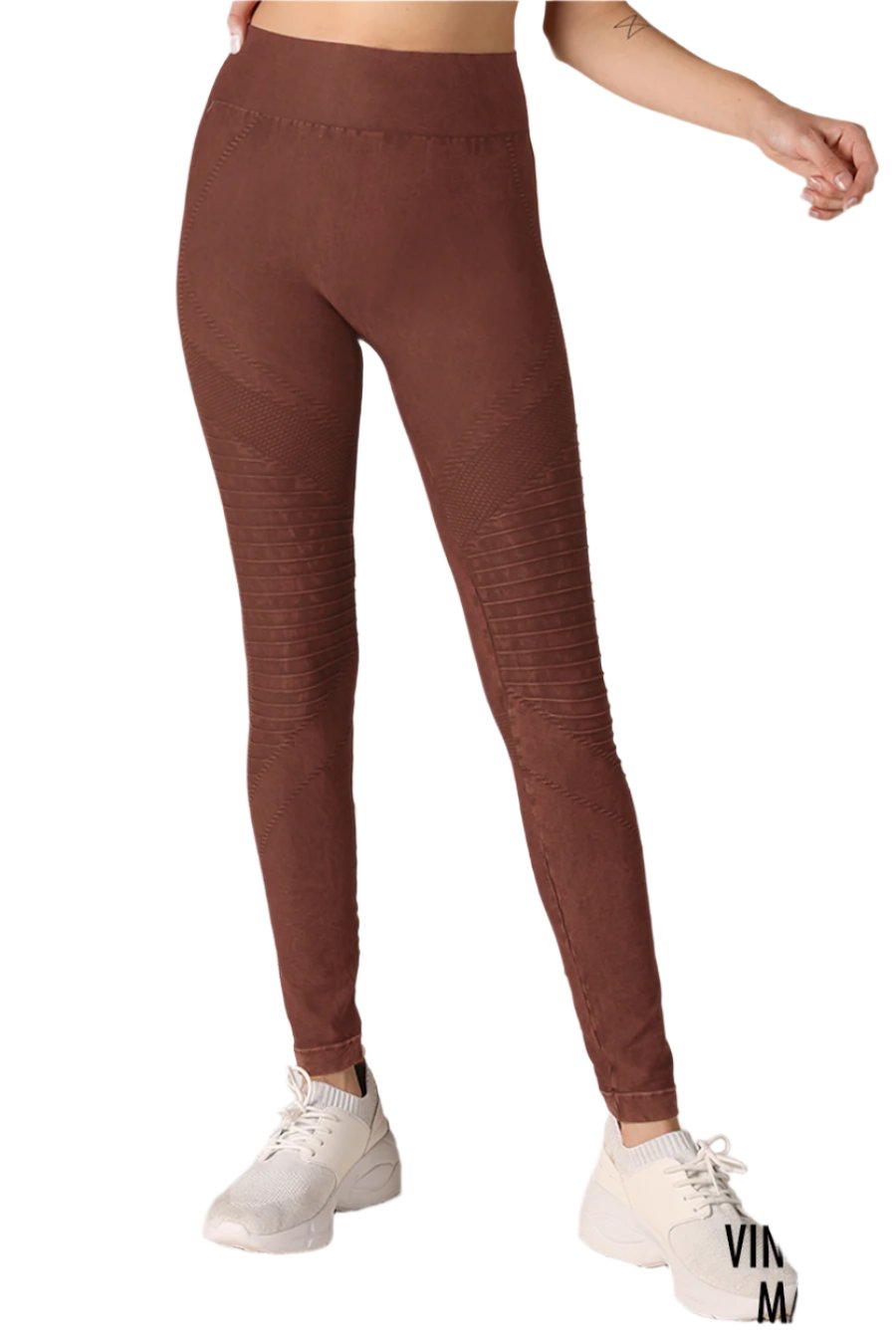 NikiBiki Seamless Leggings with Ribbed Panels NB7692