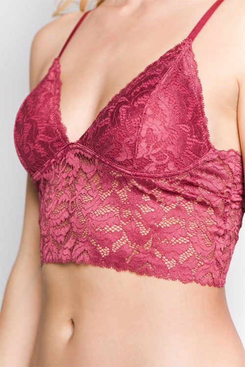 Close Up Anenome Longline Bra Top