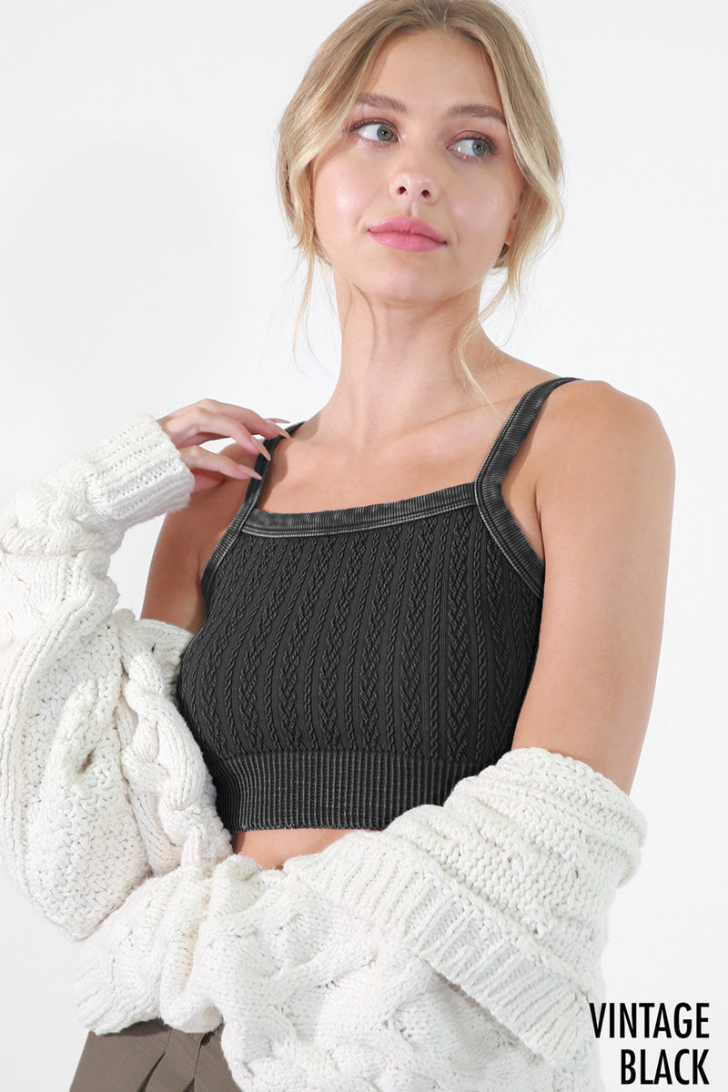 NikiBiki Vintage Cable Knit Bralette NS8190