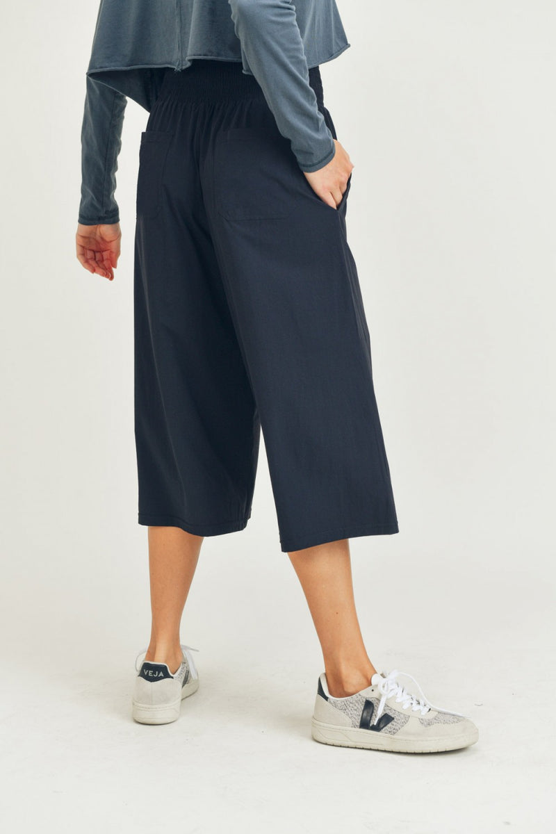 Mono B Culotte Pants With Elastic Waistband AP-A0671 and Plus