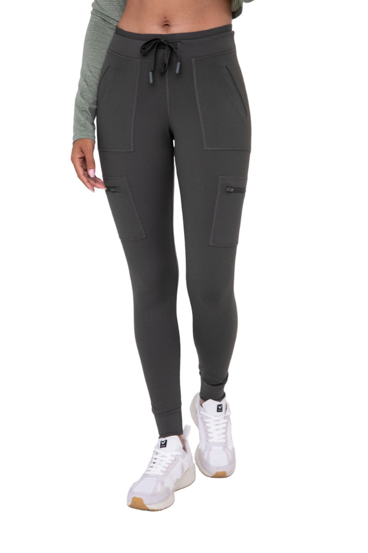 Mono B Fitted Cargo Pant AP1748 and Plus - Green 21 - Front View