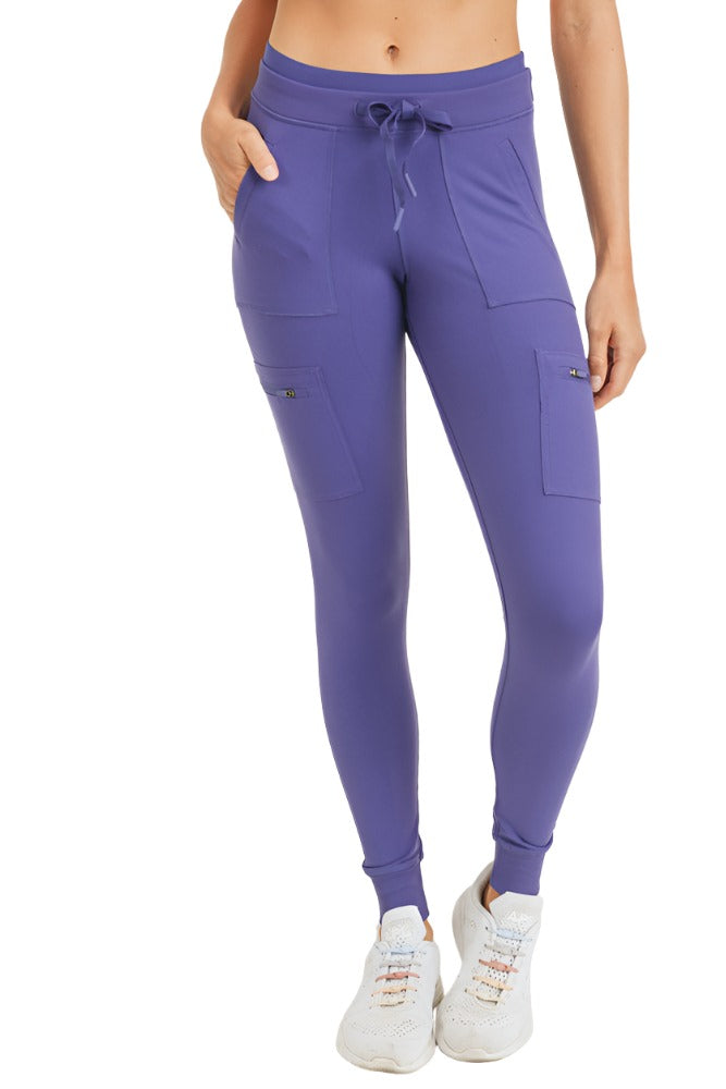 Mono B Fitted Cargo Pant AP1748 and Plus - Indigo - Front View