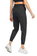 Mono B Essential Athleisure Joggers AP7033 - Black - Side View