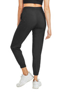 Mono B Essential Athleisure Joggers AP7033 - Black - Back View