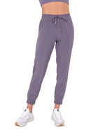 Mono B Essential Athleisure Joggers AP7033 - Purple - Front View