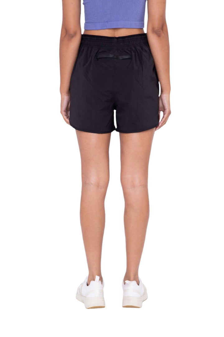 Mono B Toggle Drawstring Shorts AP7043 - Black - Back View