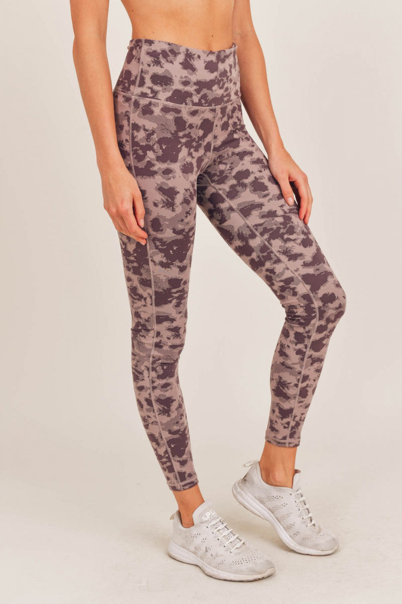 Mono B Textured Spotted  High waist Leggings APH-A075 and Plus