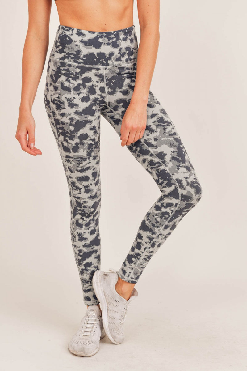 Mono B Textured Spotted  High waist Leggings APH-A075 and Plus