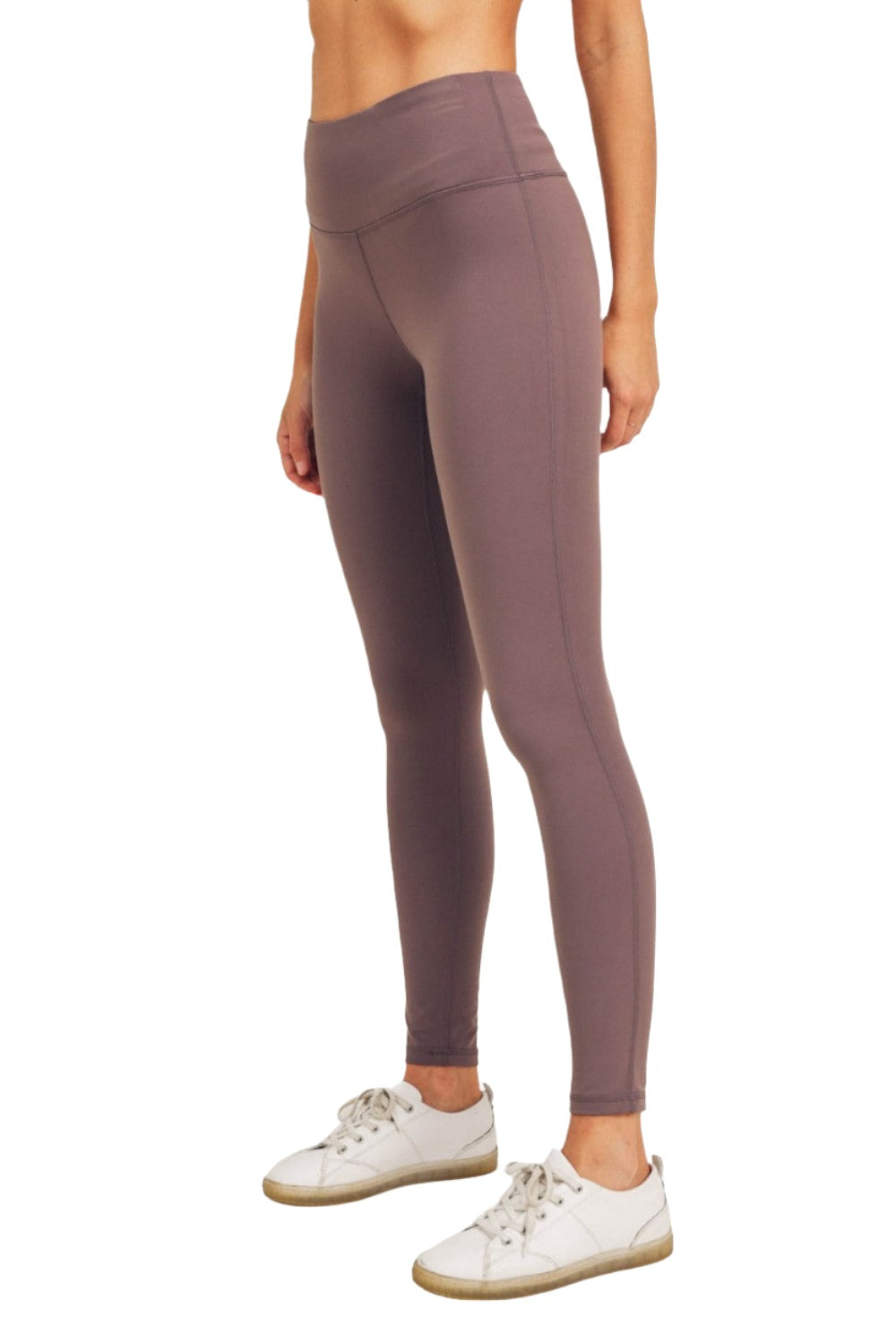 Mono B Newport Performance Essential Highwaist Leggings APH-A0771 - Bark - Side View