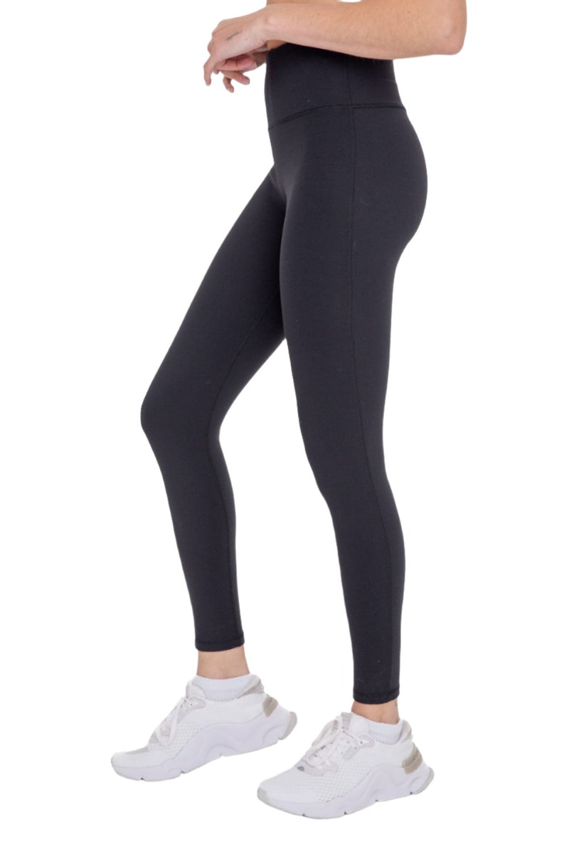 MonoB Tapered Band Solid Leggings with Back Pockets - Bark – Project Angels  Boutique, LLC