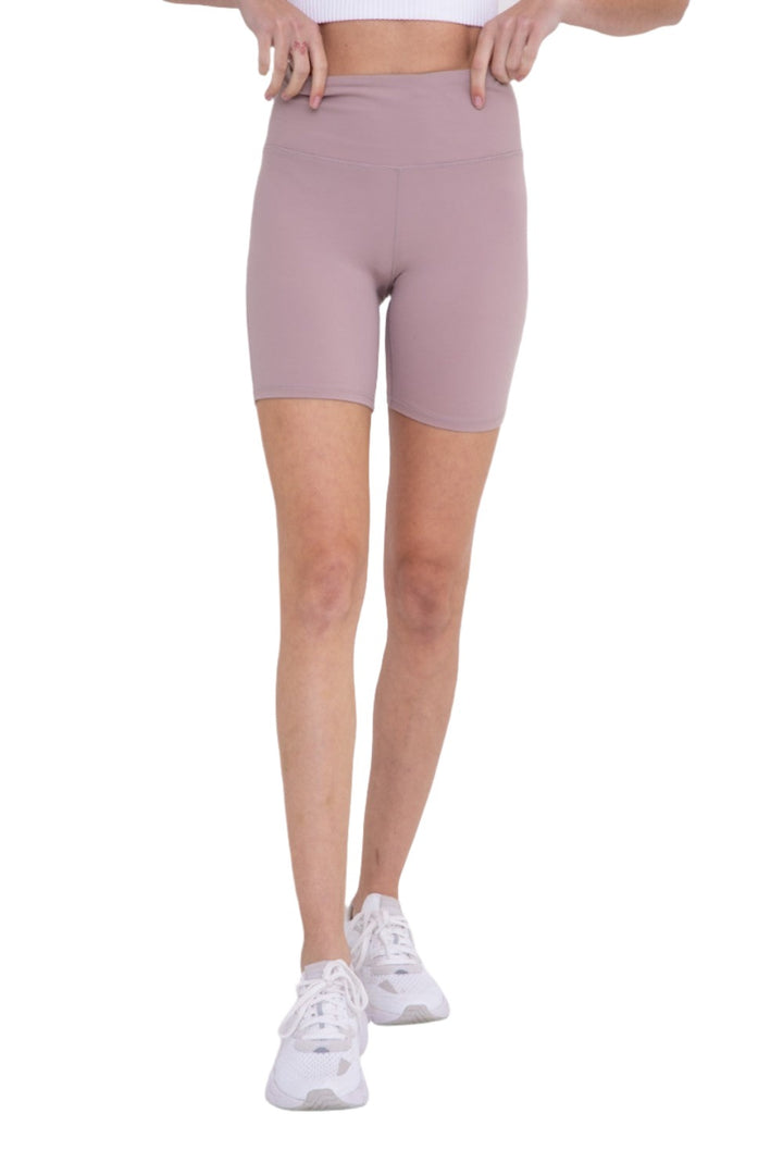 Mono B Newport Essential Performance Highwaist Shorts APH-A0772 - Iris - Front View