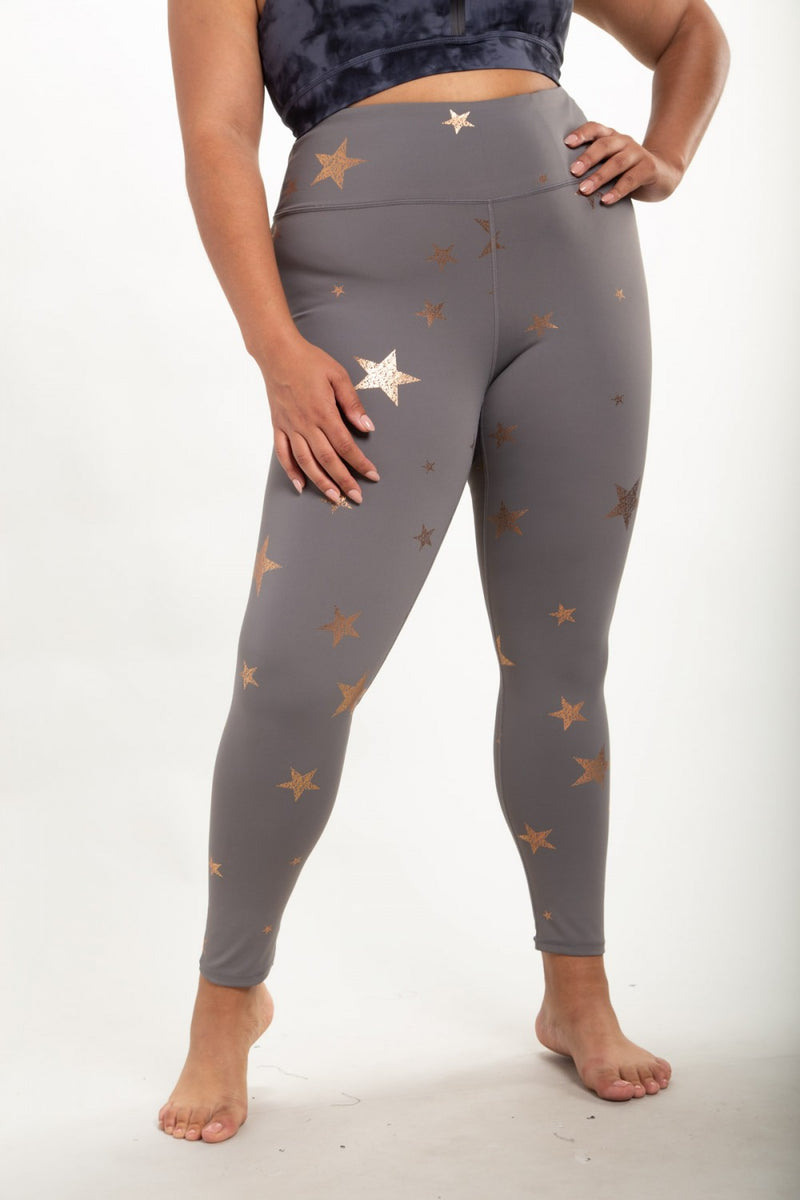 Mono B Starry Night Foil High-Waisted Leggings  APH-A08135 and Plus
