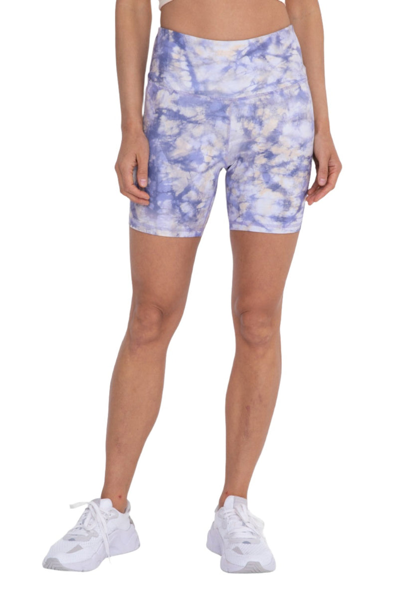 Mono B Ocean Tie-Dye High-Waist Biker Shorts APH-B0158