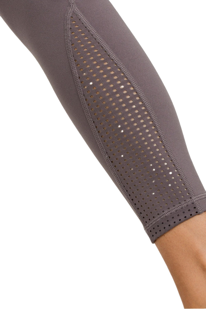 Mono B Perforated Panel Highwaist Performance Leggings APH2461