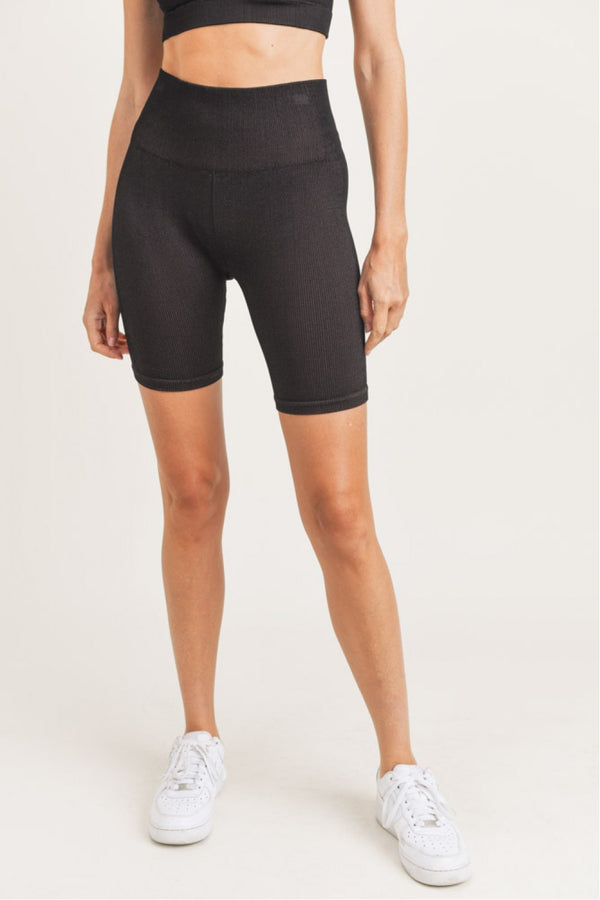 Signature Ribbed Seamless Bike Shorts – Stylish AF Fitness Co