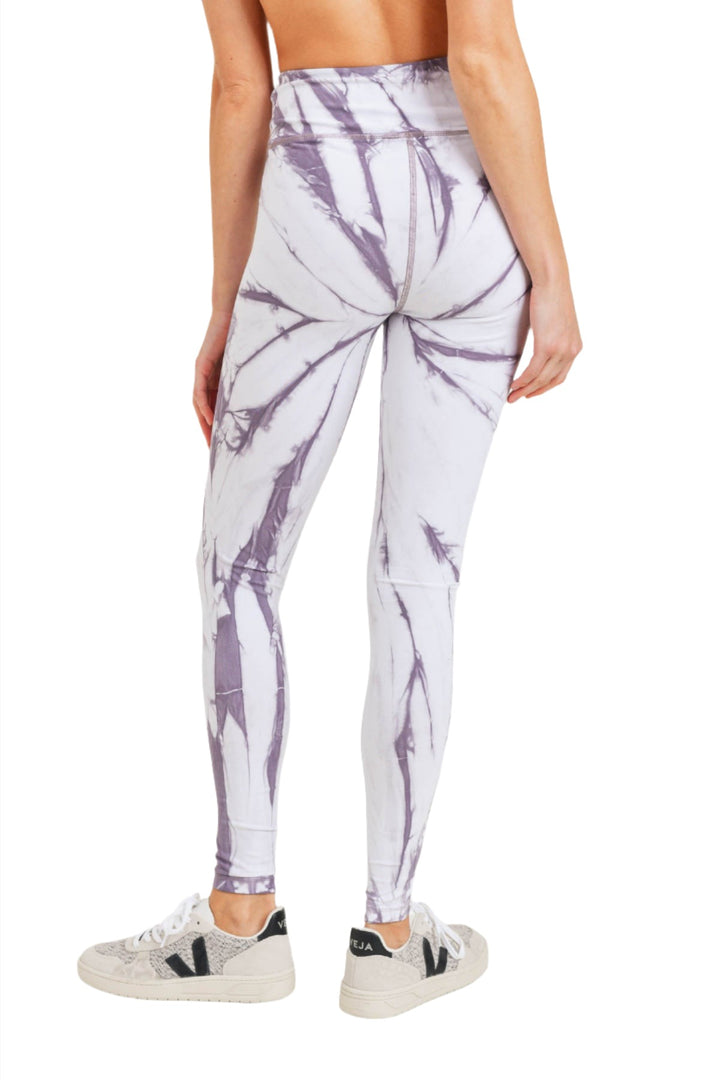Mono B Tie-Dye Full Length High-Waist Leggings APH3053 - Nirvana Tie Dye - Back View