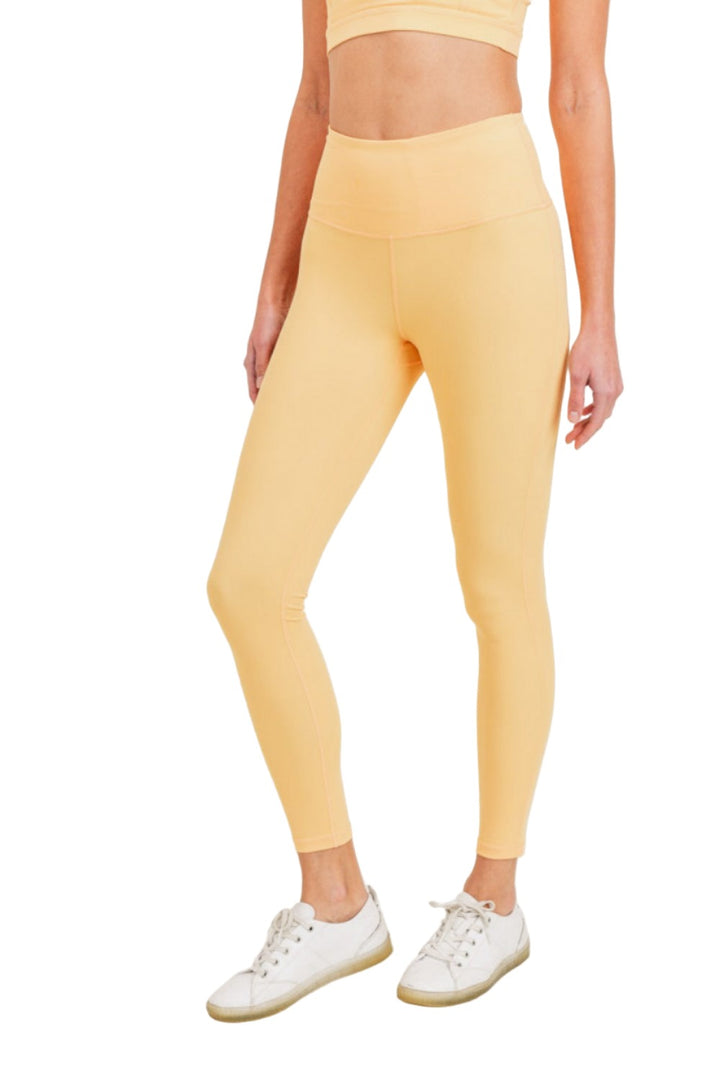 Mono B GREEN Essential Pro Legging APH8026 - Champagne - Front Side View