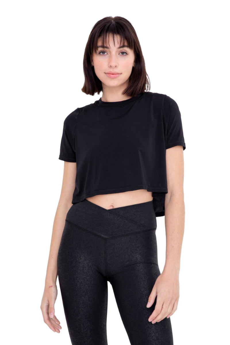 Mono B Active Short Sleeve with Cut-Out AT-A0532
