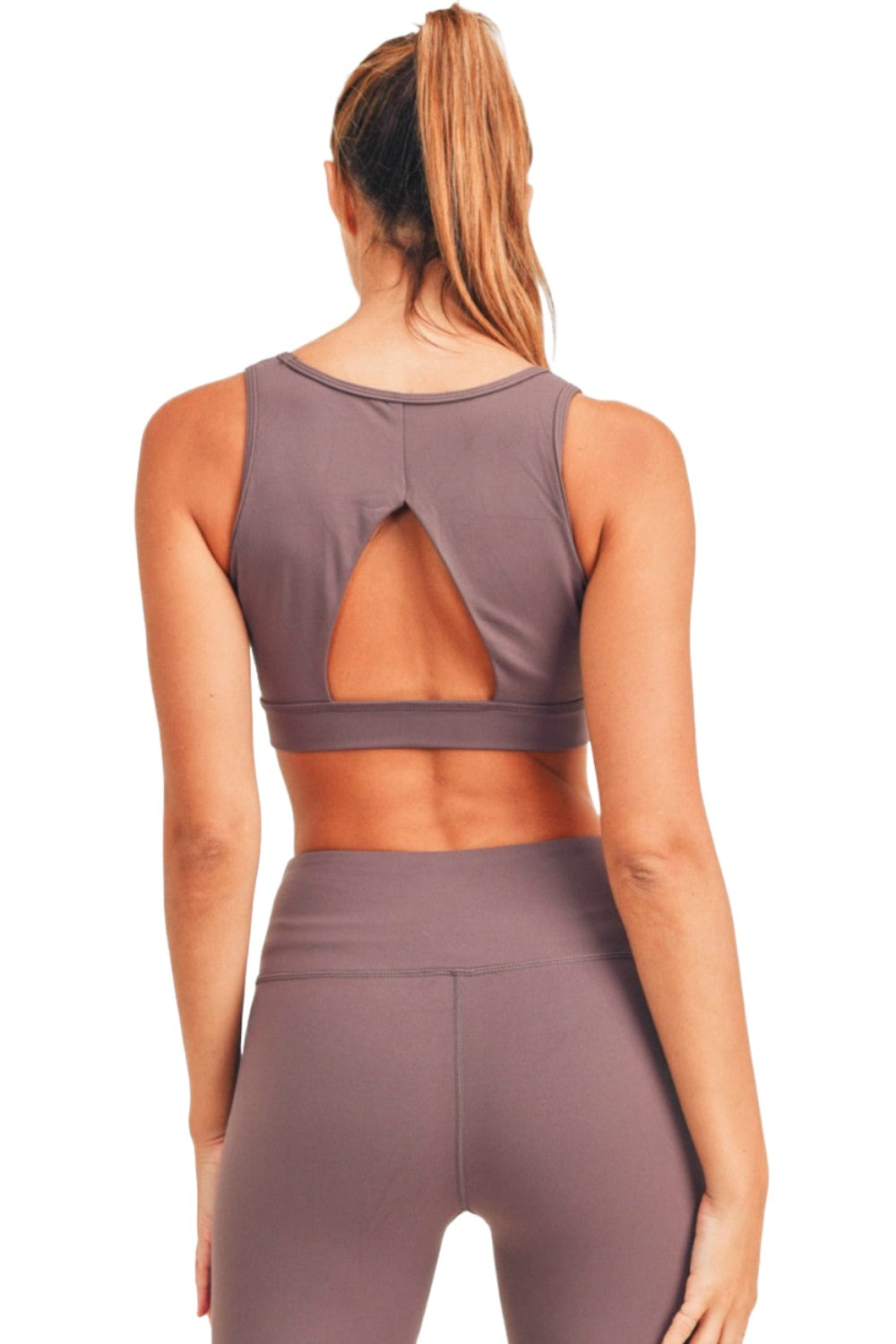 Mono B Bronze Newport Bra Top AT-A0737 - Bark - Back View