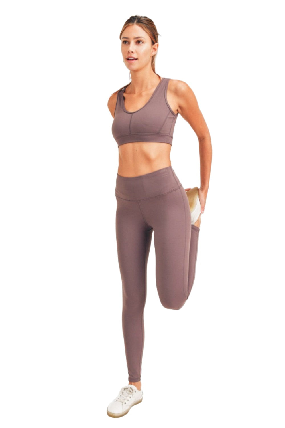 Mono B Bronze Newport Bra Top AT-A0737 - Bark - Front Full View