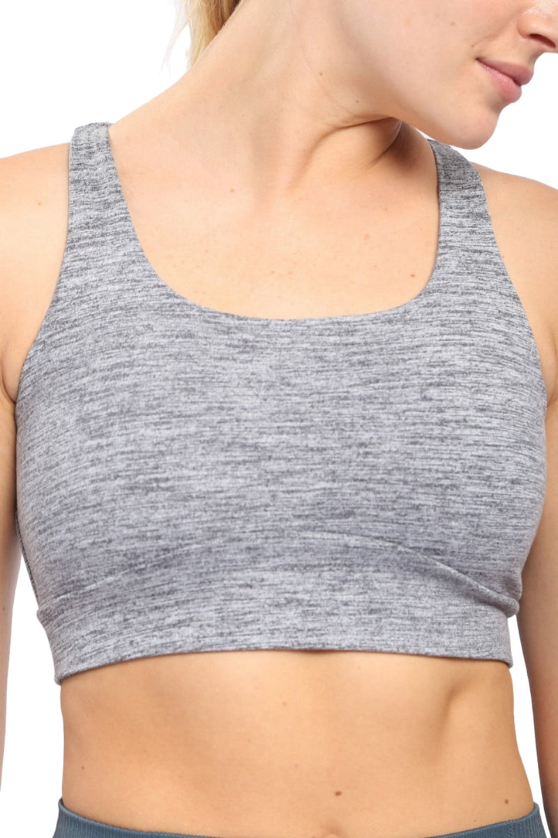 Mono B Brushed Racer Sports Bra AT-A0818