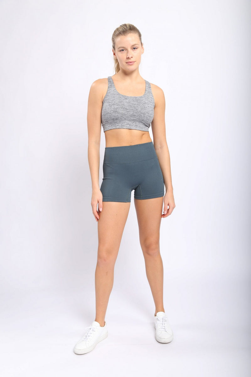 Mono B Brushed Racer Sports Bra AT-A0818