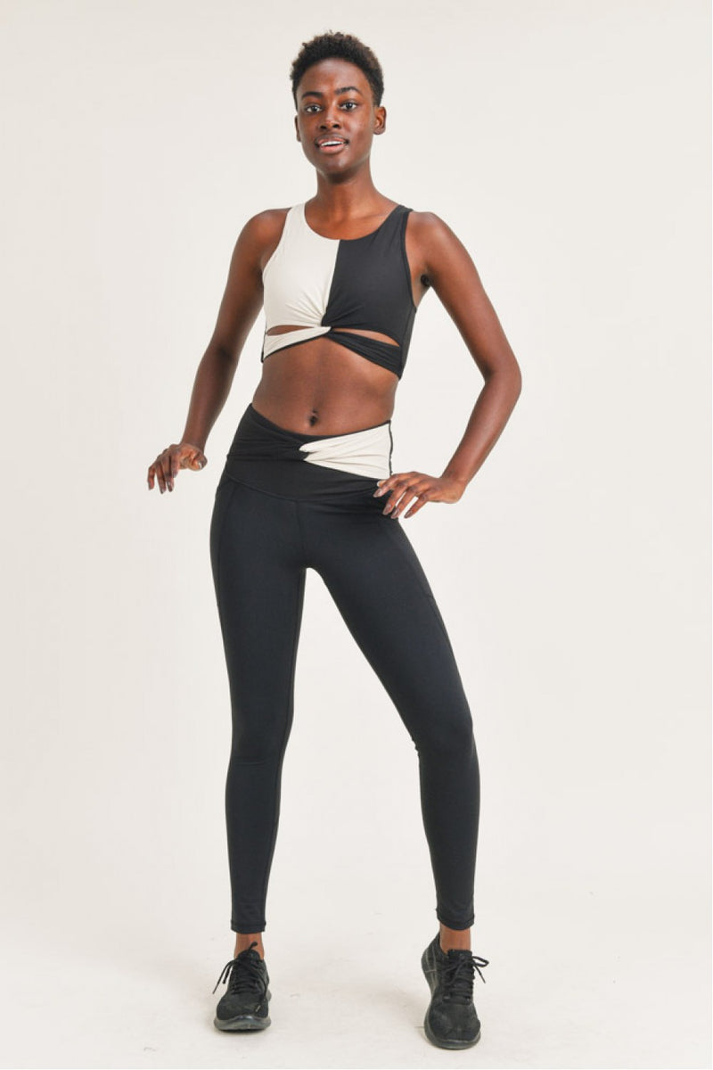 Seamless Shadow and Laser Cut Detail Active Leggings