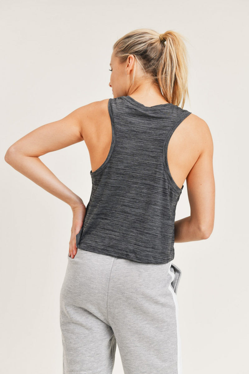 Two-Tone Essential Racerback Tank Top (AT3089)