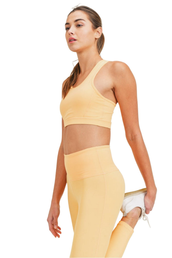 Mono B Essential Double Strap Bra AT8027 and Plus - Campagne - Side View