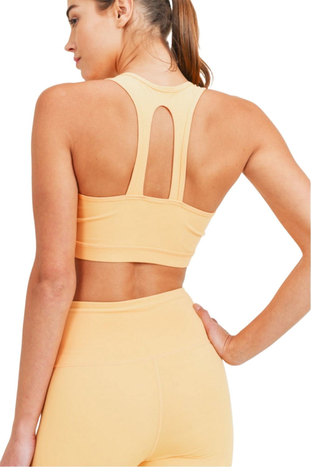 Mono B Essential Double Strap Bra AT8027 and Plus - Campagne - Back View