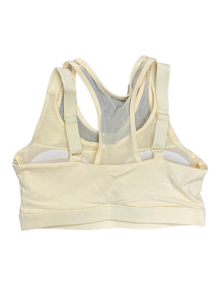 Mono B GREEN Mesh Overlay Sports Bra AT8084