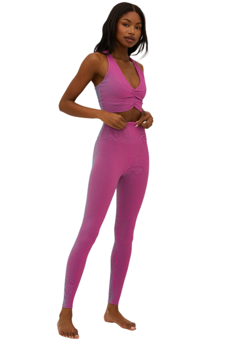 Beach Riot Tayler 7/8 Legging Sorbet Two Tone - Sorbet - Front Side Full View