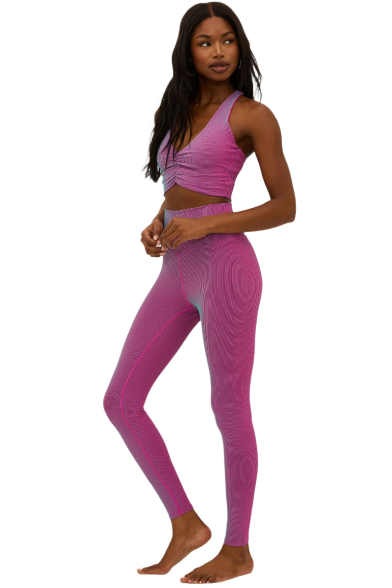 Beach Riot Tayler 7/8 Legging Sorbet Two Tone - Sorbet - Side Full View