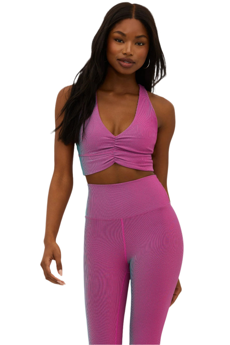 Beach Riot Mindy Top Sorbet Two Tone - Sorbet - Front View