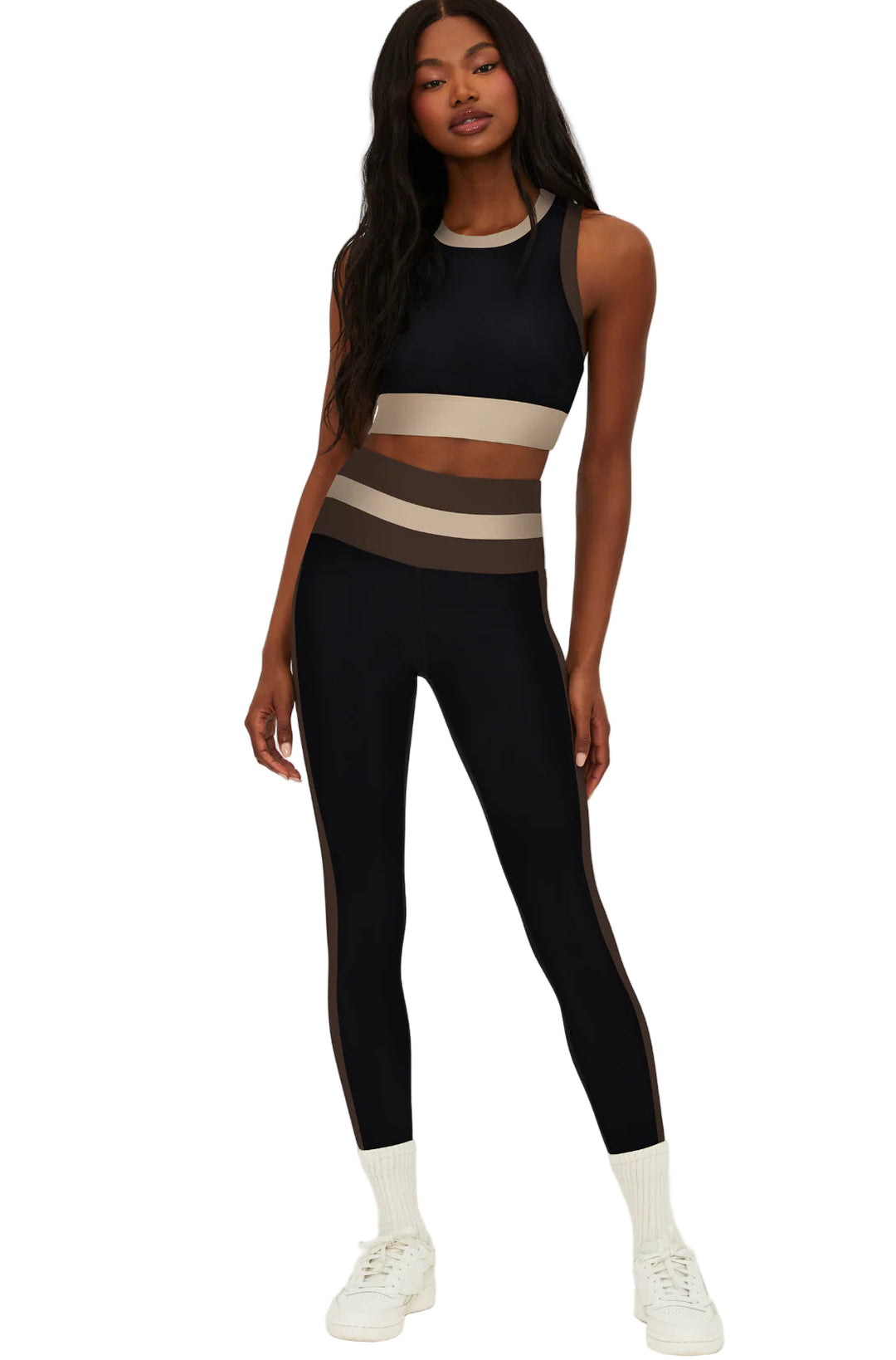 Beach Riot Mariella Legging Color Block - Mystic - Front Full View
