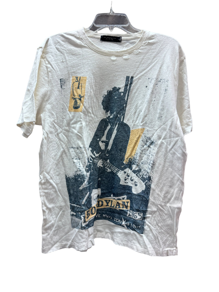 Bob Dylan Vintage White Tee by Junk Food