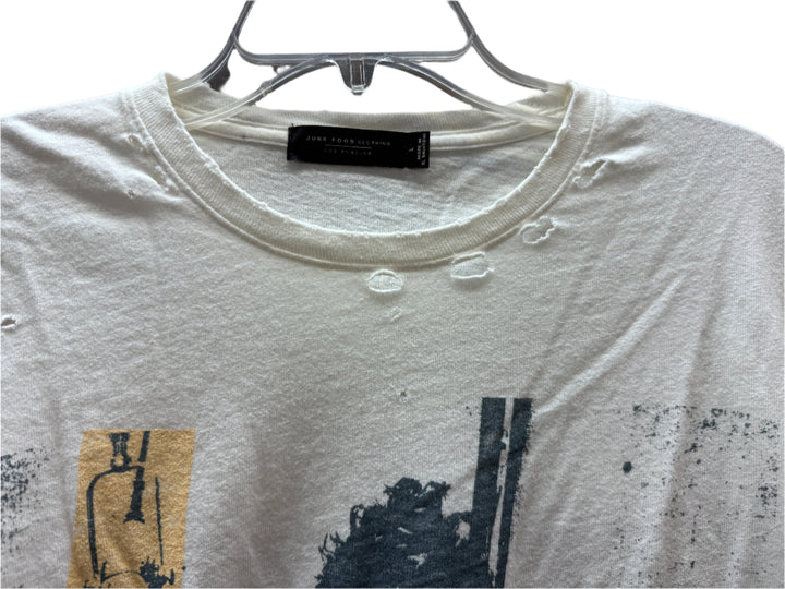 Bob Dylan Vintage White Tee by Junk Food