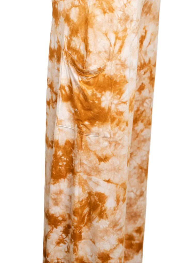 Jala Chill Cargo Pant - Rust Tie Dye - Rear View