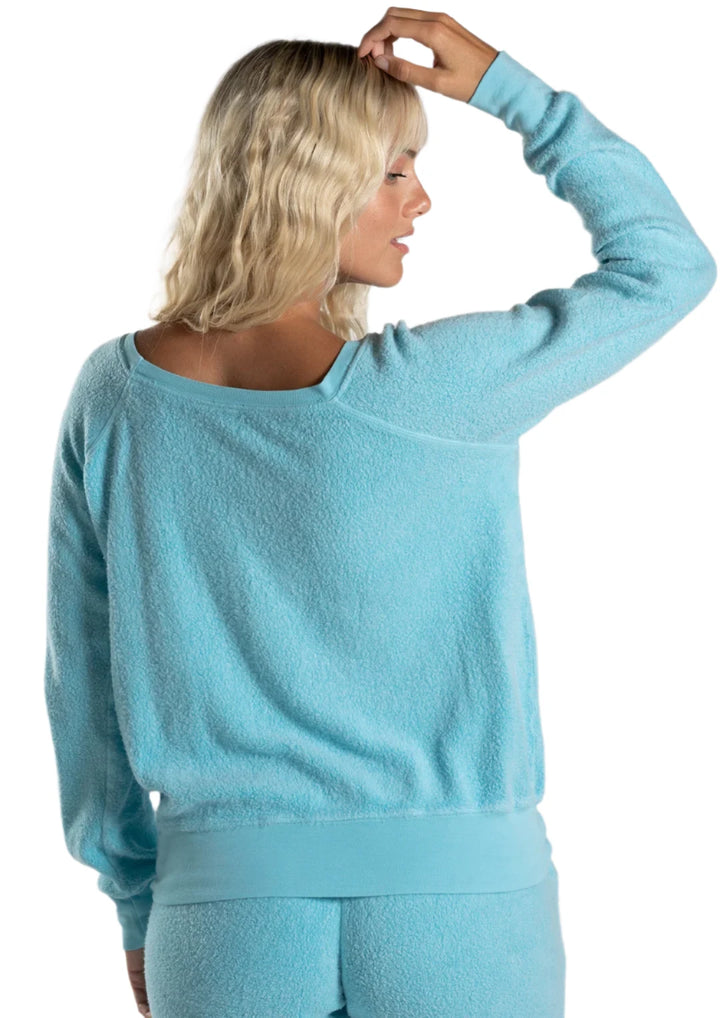 Jala Chill Pull Over Sweatshirt - Sea Foam - Back View