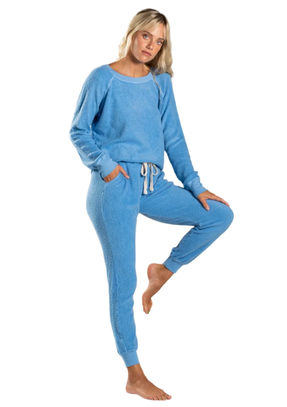 Jala Chill Jogger - Denim - Sitting View