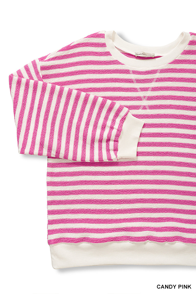 Zenana Stripe Active Short Set CTCP-3512