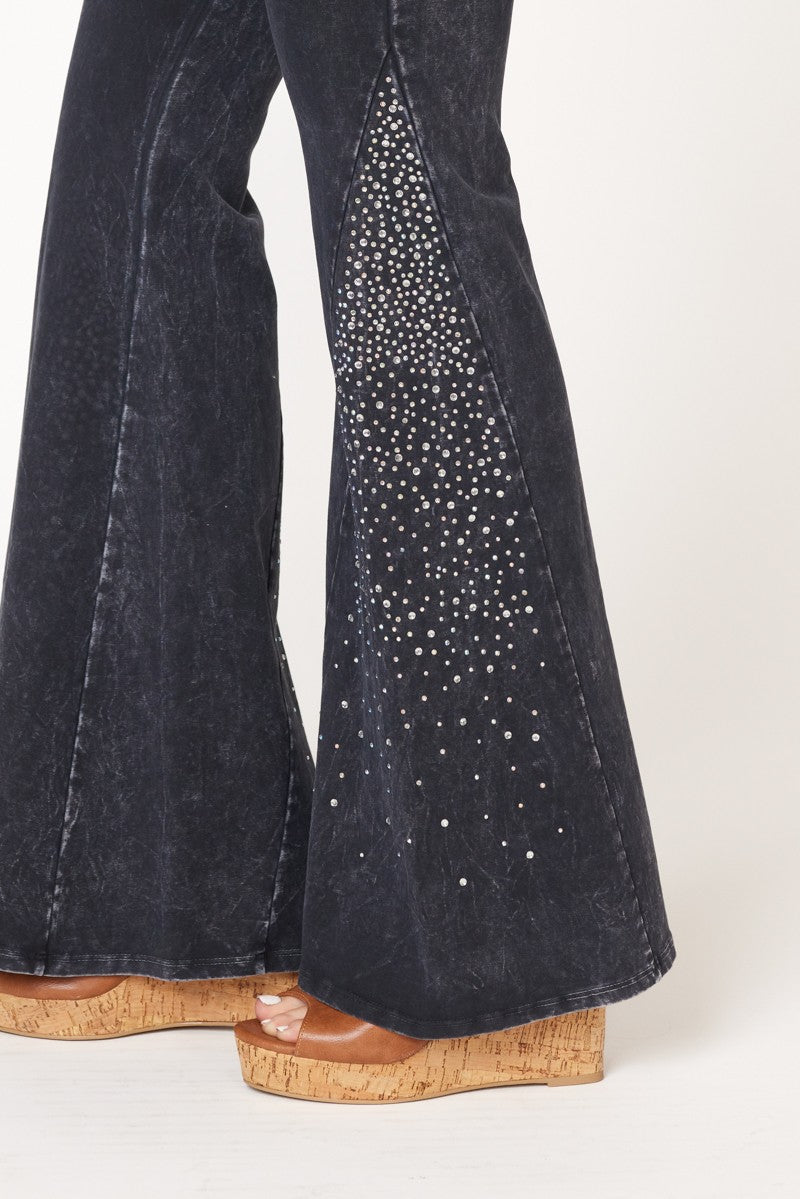 T-Party Crystal Inset Mineral Washed Yoga Pant CJ72375